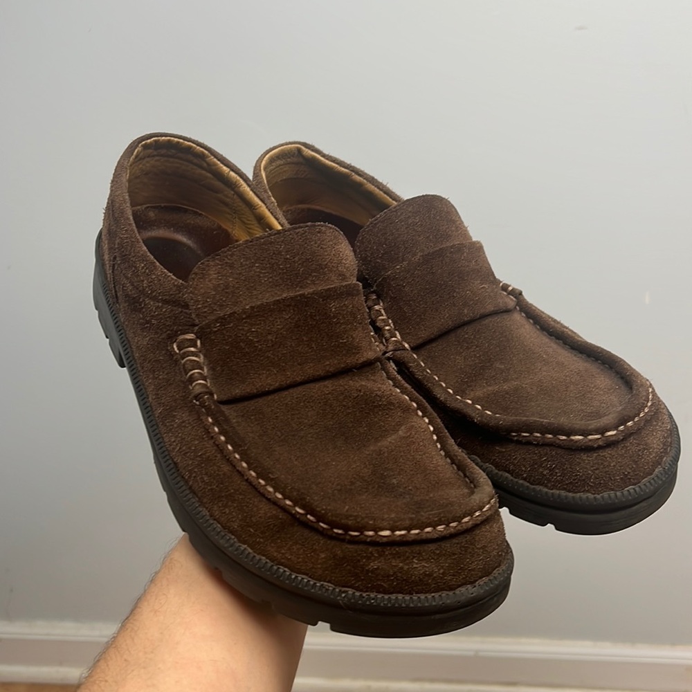 Footprints by Birkenstock men’s suede leather loafers made in Portugal size 45.5